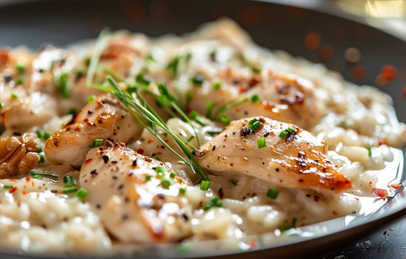 risotto de poulet au cookeo